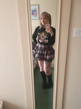 Faldas con cordones góticas para mujer, minifalda con cordones a cuadros, estilo Punk, ropa de calle de verano, Sexy, color negro