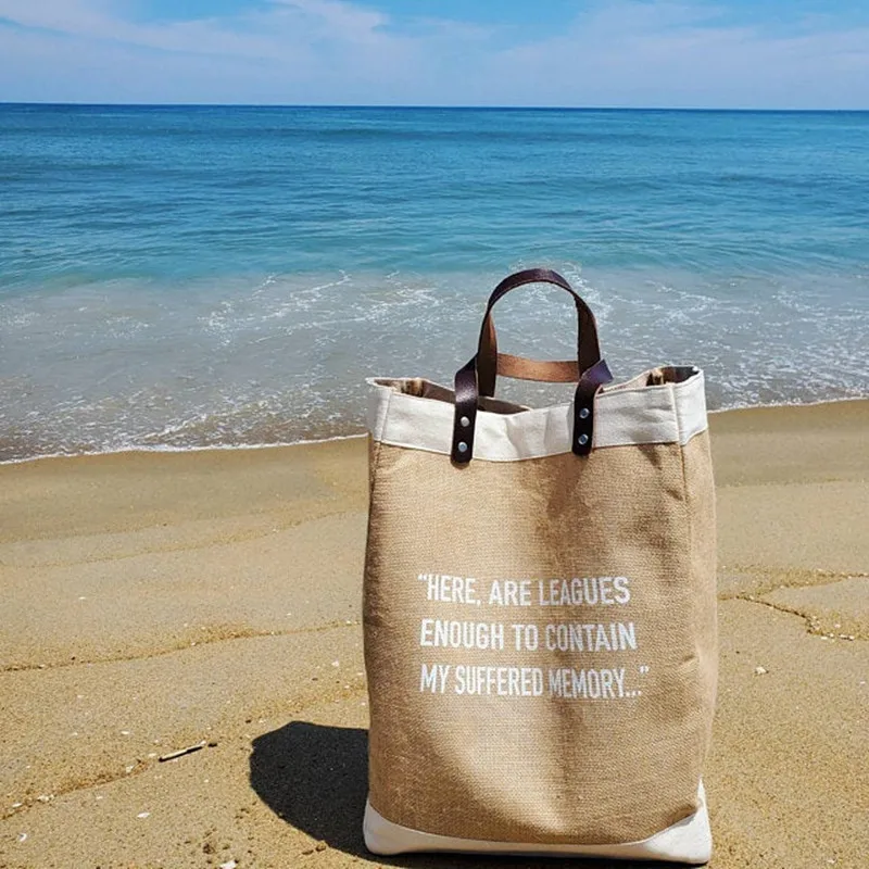 2020 custom Summer beach Jute Bag with your text Burlap Market Tote bag with leather handles Women Farmhouse Bags wedding gifts
2020 custom Summer beach Jute Bag with your text Burlap Market Tote bag with leather handles Women Farmhouse Bags wedding gifts