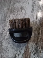 Cepillo de afeitar de piel de jabalí salvaje para hombre, utensilio de limpieza Facial para barbería, herramienta de afeitar con mango