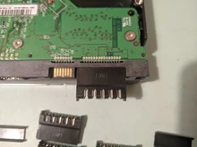 Conector de alimentación IDE HDD sata, perforaciones con núcleo de cobre para disco duro, color negro, 10 unids/lote