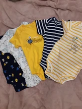 Monos de bebé 100% algodón, ropa de manga corta, mono con estampado de dibujos animados, 5 uds.