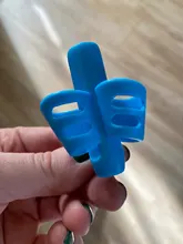 Portalápices de dos dedos de silicona para niños y niñas, herramientas de corrección de aprendizaje de escritura, Corrector de regalo de papelería para niños, 8 unidades/caja