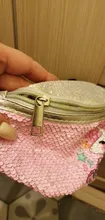Riñonera con estampado de lentejuelas para mujer, bolso de cintura con dibujos animados y purpurina para teléfono
