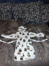 Albornoz con capucha de manga larga para niños, bata infantil con estampado de dibujos animados, bata de baño de Animal para niño, albornoz de chica para primavera y otoño