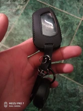 Funda protectora de cuero para llave de 100%, llavero para Pandora DXL 4950 DX-90BT, alarma bidireccional para coche, mando a distancia, LCD