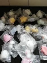 Satkago-juguetes para apretar suaves, 25 uds., Kawaii, juguete de dibujos de animales para niños y adultos, alivia la ansiedad y el estrés, decoración del hogar