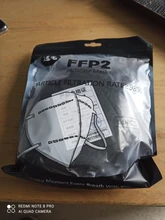 Mascarilla FFP2 de 6 capas para adultos, máscara protectora de tela con filtro PM2.5, FFP2