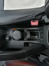 Alfombrillas acanaladas para puerta de coche para Chevrolet Cruze 2009-2015 accesorios Anti-deslizamiento estera de la taza de alfombras para agujero de Interior del coche-estilo