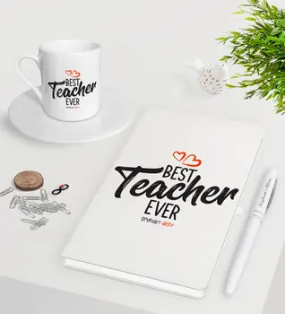Personalized Best Teacher White Notebook Pen Turkish coffee Cup Seti-13
Personalized Best Teacher White Notebook Pen Turkish coffee Cup Seti-13