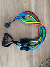 Set de Bandas de Resistencia, gomas bandas elasticas fitness para entrenar con soporte de 100lbs, Kit de Bandas para Entrenar con 5 tubos, 4 Manijas de Hule, Correas para Tobillos, Anclaje para puerta