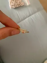 ZHOUYANG-Anillos ajustables para mujer, exquisita y bonita serpiente de circón, Color amarillo claro y dorado, regalos del anillo abiertos, joyería R072