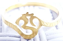 Unift el budismo hindú Yoga Om Aum anillos para las mujeres sobrenatural talismán de acero inoxidable joyas de amuleto religioso Meditatio regalos