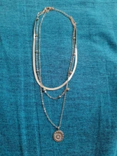 Collar con colgante de loto multicapa para mujer, cadena de cuello para mujer, collar llamativo para mujer, novedad, venta al por mayor