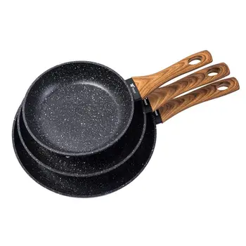 Durable non-stick pans with stone coating set of 3 pans 20-24-28cm Suitable for all types of kitchens THULOS
Durable non-stick pans with stone coating set of 3 pans 20-24-28cm Suitable for all types of kitchens THULOS