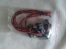 10 Uds 9V batería Snap clip conector cables titular