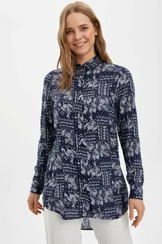 DeFacto Woman Long Sleeve Woven Tunic Women Spring Printed Blouse Shirts Women Striped Chiffon Shirts-J9614AZ20SP
DeFacto Woman Long Sleeve Woven Tunic Women Spring Printed Blouse Shirts Women Striped Chiffon Shirts-J9614AZ20SP
