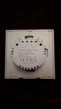 SMATRUL-Interruptor de luz de pared inteligente con Sensor infrarrojo, Panel de pantalla de vidrio, sin línea de fuego, fuente de alimentación de 220V, 10A, UE, Reino Unido