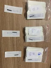 Tebori-agujas de tatuaje en forma de U para maquillaje Permanente, cuchillas de cejas, pluma Manual, 100 Uds., 0,18mm, 12 14 16 18