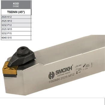 TSDNN (45°) SNMG Turning Inserts External Lathe Tool Holders, lathe boring bar,turning tools,lathe cutter,carbide lathe,
TSDNN (45°) SNMG Turning Inserts External Lathe Tool Holders, lathe boring bar,turning tools,lathe cutter,carbide lathe,