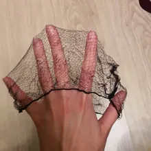 Pelucas de redes para el cabello, malla Invisible con borde elástico para estilizar el cabello, líneas suaves para bailar, deportivas, tejido, 10 uds.