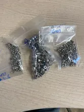 10-100 Uds DIN912 M1.4 M1.6 M2 M2.5 M3 M4 M5 M6 M8 rosca métrica 304 de acero inoxidable de cabeza hexagonal Tornillos 4-50mm