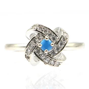 10x10mm SheCrown Beautiful Created Blue Turquoise CZ Woman's Jewelry Making Silver Rings
10x10mm SheCrown Beautiful Created Blue Turquoise CZ Woman's Jewelry Making Silver Rings