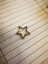 Pendientes de estrella hueca para niña, pendientes con tachuelas bohemios Vintage de cartílago falso, aretes de Clip para mujer, aretes punk rock