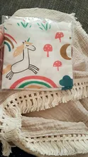 Manta de algodón con borlas para bebé, cubierta para cochecito de bebé, manta de muselina para recién nacido, gasa para el baño, colcha de muselina