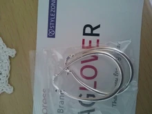 AGLOVER 41MM de Plata de Ley 925 Plata Lisa círculo pendientes de aro grande para las mujeres dama del encanto de la moda de alta calidad de regalo de la joyería de la boda