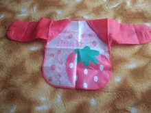 Delantal de manga larga con dibujos animados para bebé, Baberos para comer, ropa para pintar, accesorios infantiles