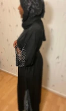 Bangladesh Dubai Abaya Hijab noche árabe vestido el Islam Djellaba ropa Turquía Abaya musulmán vestido negro mujer vestido con diamantes 2021