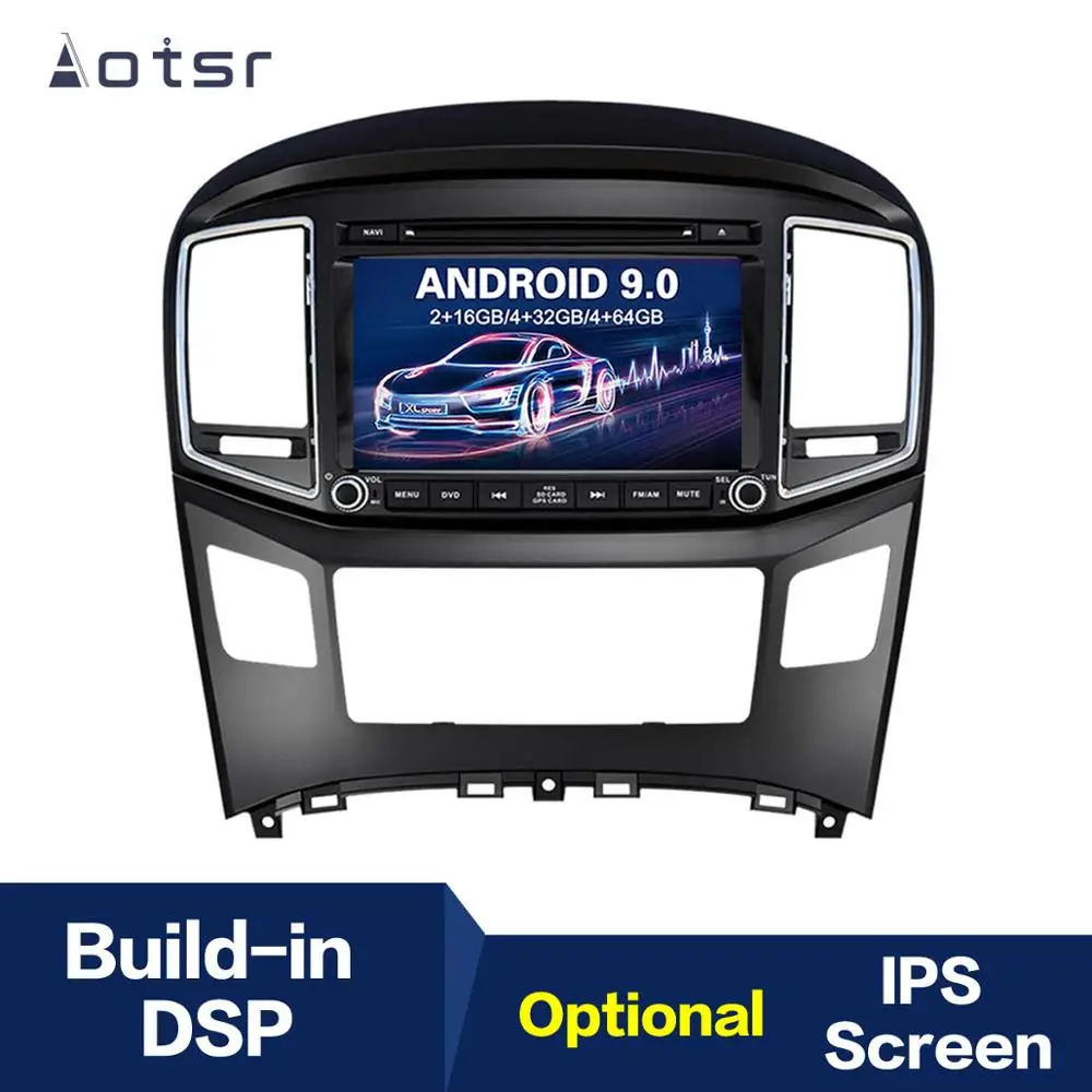 Фото Автомобильный DVD-плеер с навигацией Android 9 0 IPS GPS для Hyundai H1 Grand Royale I800 2016