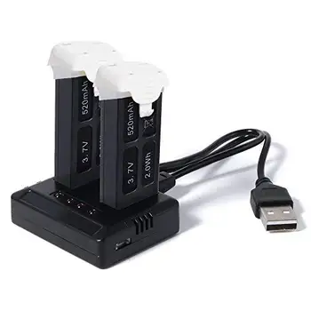2 pieces 3.7V 520mAh batteries for RC Drone Quadcopter Hubsan H107C+ and 2 in 1 USB charger
2 pieces 3.7V 520mAh batteries for RC Drone Quadcopter Hubsan H107C+ and 2 in 1 USB charger