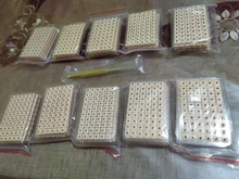 6000 Uds Auricular oído auriculoterapia acupuntura Vaccaria terapia oído semillas etiqueta engomada 10 paquetes