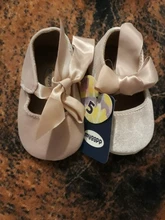 WEIXINBUY-Zapatos con lazo de Riband para bebé, zapatos de princesa de cuero PU, mocasines antideslizantes para primeros pasos para recién nacido