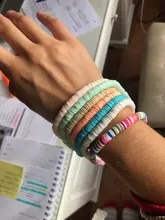 6mm 400 unids/lote resultados de la joyería de DIY granos de arcilla de polímero de espaciador cuentas Boho joyería accesorio de la pulsera