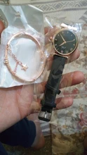 Conjunto de relojes con flores para mujer, pulsera de cuero, de cuarzo, informal, 2 uds.