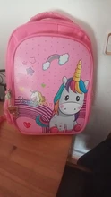 Mochila escolar con dibujos de unicornio para niñas y niños, morral ortopédico de princesa, Infantil