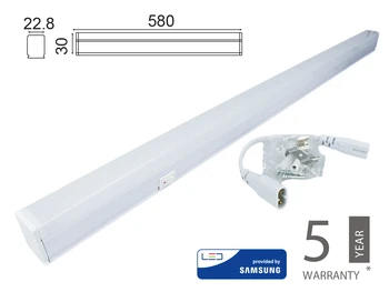 Ceiling Light Led tube T5 60cm 7W 6400K cold linear Raccordabile extendable Chip Smd Samsung SKU-694
Ceiling Light Led tube T5 60cm 7W 6400K cold linear Raccordabile extendable Chip Smd Samsung SKU-694