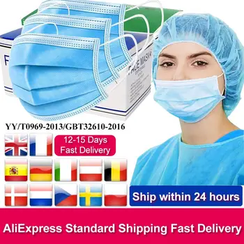 Fast Delivery Disposable Protective Face Mask 3 Layers Protection Masks Nonwove Meltblown Filter Bacteria Anti Dust Earloop Mask
Fast Delivery Disposable Protective Face Mask 3 Layers Protection Masks Nonwove Meltblown Filter Bacteria Anti Dust Earloop Mask