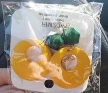 Joyería de colección de múltiples estilos para niña y mujer, aretes de Clip de hojas geométricas con personalidad creativo coreano, accesorios de moda para niña y Mujer