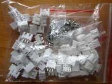 Kit de terminales de espaciado XH2.54, 3p, 3A, 200mm, carcasa, cabezal de Pin, conector JST, adaptador, XH, TJC3, 2,54 Uds. = 40 juegos