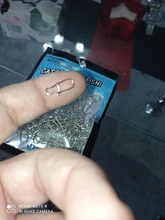 Rompin 100 Uds 000-5 # Pesca bien enganchado broche de presión de acero inoxidable 304 de Pesca barril giratoria atraer conector accesorios de Pesca