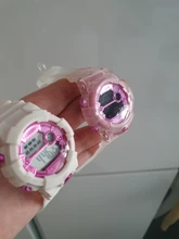 UTHAI-reloj deportivo CE39 para niños y niñas, pulsera electrónica con luz LED