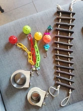 Tazas de alimentación de aves con abrazadera, jaula de loro, Bol colgante, plato de acero inoxidable para Gallinero