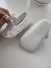 Zapatos de piel sintética para bebé recién nacido, primeros pasos, Princesa, lazo en forma de corazón