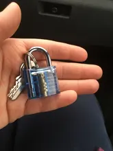 NAIERDI-Juego de Herramientas de cerrajero, Kit de práctica de bloqueo transparente con llave de extracción rota, ganchos de extracción, Hardware, 3 en 1