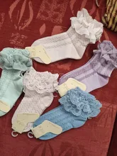 Bebé al por mayor de calcetines de algodón recién nacido bebé calcetines para niñas niño lindo calcetines Estilo Princesa accesorios de bebé