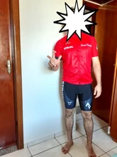 Verde fluorescente STRAVA ciclismo Jersey conjuntos rojo bicicleta shorts de ciclismo de manga larga ropa de bicicleta maillot bibers de Jersey de ciclismo