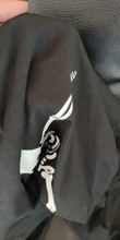 Camiseta de manga corta de alta calidad para hombres, camisa con estampado de calavera, 100% de algodón, informales, cuello redondo, de verano